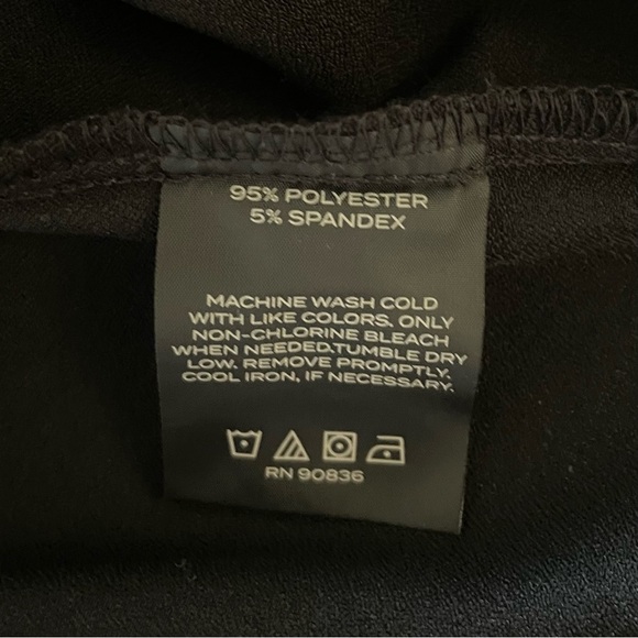 Mercer+Mettle Stretch Crepe Blouse Tunic Shirt Women’s XL Deep Black Lightweight - Picture 12 of 12